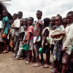 Children at refugee camp in Liberia